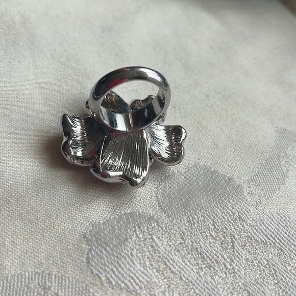 Beautiful, vintage dusty pink flower ring. - Picture 5 of 6